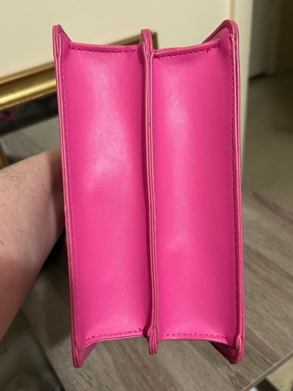 Betsey Johnson Pink Sequin Top-Handle Mini Bag - Picture 3 of 4
